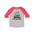 thumbnail image 1 of Inktastic I Love Biking with Daddy Boys or Girls Toddler T-Shirt, 1 of 5