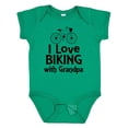 thumbnail image 1 of Inktastic I Love Biking with Grandpa Boys or Girls Baby Bodysuit, 1 of 5