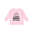 thumbnail image 1 of Inktastic I Love Biking with Grandpa Boys or Girls Long Sleeve Toddler T-Shirt, 1 of 5