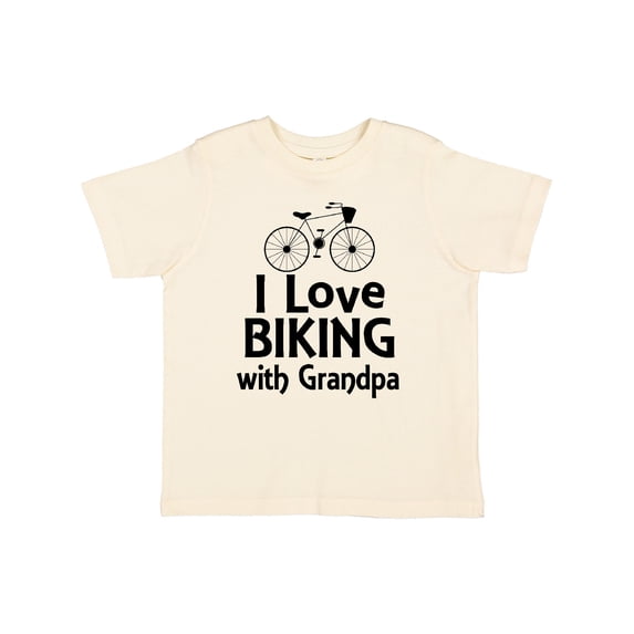 Inktastic I Love Biking with Grandpa Boys or Girls Toddler T-Shirt
