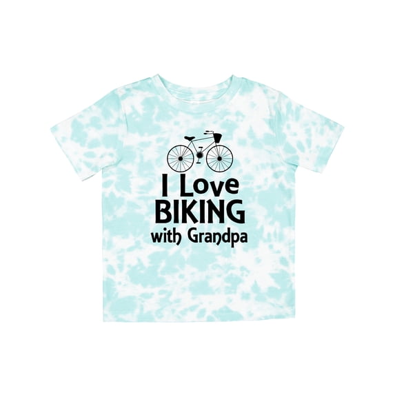 Inktastic I Love Biking with Grandpa Boys or Girls Toddler T-Shirt