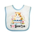 thumbnail image 1 of Inktastic I Love Book Club Girls Baby Bib, 1 of 4