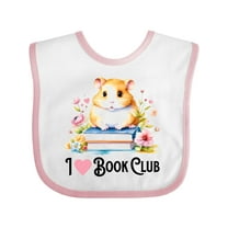 Inktastic I Love Book Club Girls Baby Bib