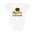 thumbnail image 1 of Inktastic I Love Books Bookworm Boys or Girls Baby Bodysuit, 1 of 5