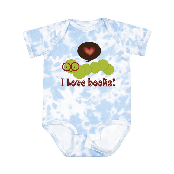 Inktastic I Love Books Bookworm Boys or Girls Baby Bodysuit