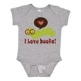 thumbnail image 1 of Inktastic I Love Books Bookworm Boys or Girls Baby Bodysuit, 1 of 5