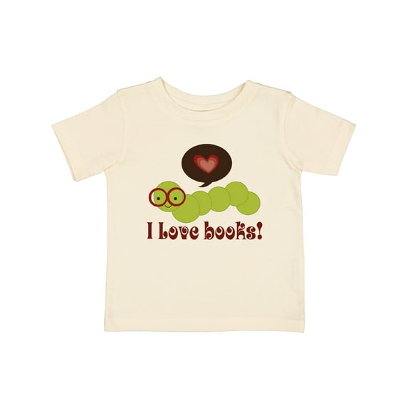 Inktastic I Love Books Bookworm Boys or Girls Baby T-Shirt