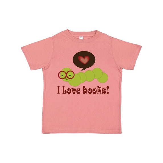 Inktastic I Love Books Bookworm Boys or Girls Toddler T-Shirt