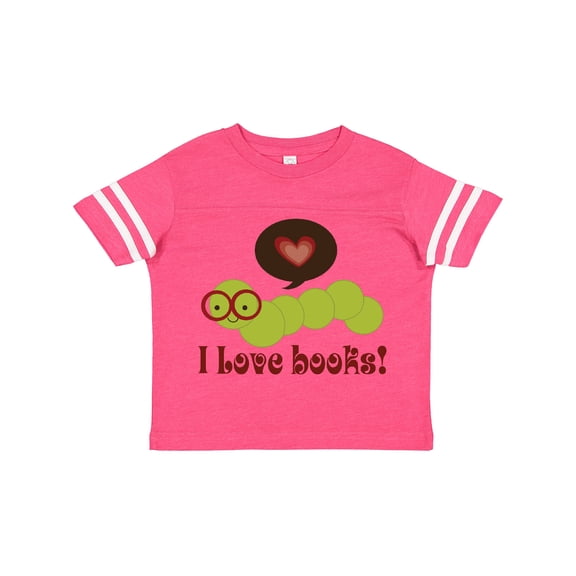 Inktastic I Love Books Bookworm Boys or Girls Toddler T-Shirt
