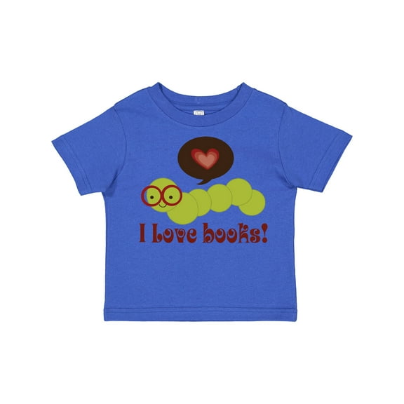Inktastic I Love Books Bookworm Boys or Girls Toddler T-Shirt