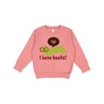 thumbnail image 1 of Inktastic I Love Books Bookworm Toddler Sweatshirt, 1 of 4