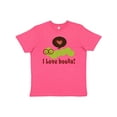 thumbnail image 1 of Inktastic I Love Books Bookworm Youth T-Shirt, 1 of 5