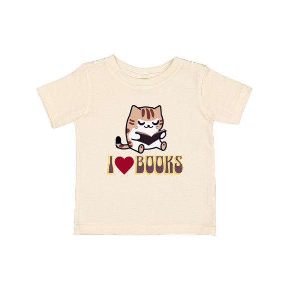 Inktastic I Love Books Reading Cat Girls Baby T-Shirt