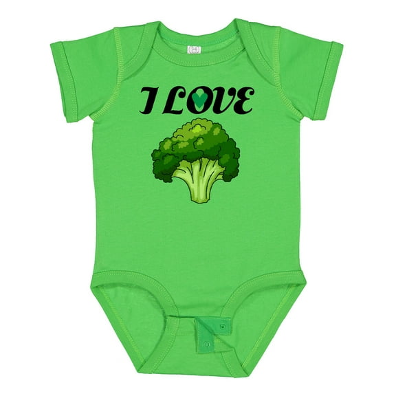 Inktastic I Love Broccoli Boys or Girls Baby Bodysuit