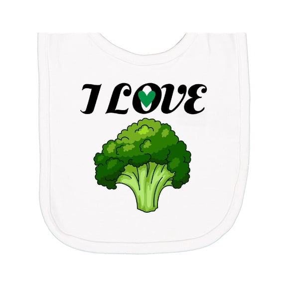Inktastic I Love Broccoli Newborn Bib