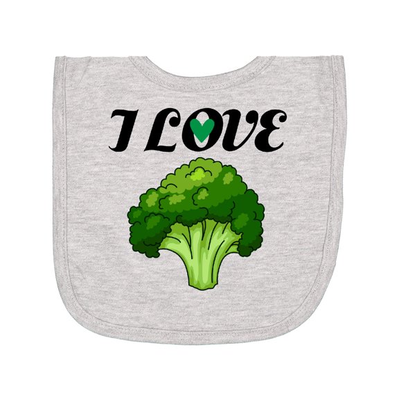 Inktastic I Love Broccoli Newborn Bib