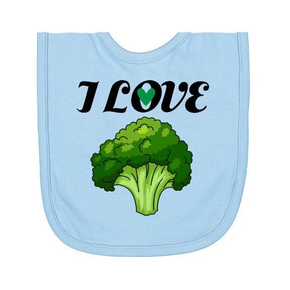 Inktastic I Love Broccoli Newborn Bib