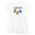 thumbnail image 1 of Inktastic I Love Bugs Girls Toddler Dress, 1 of 5