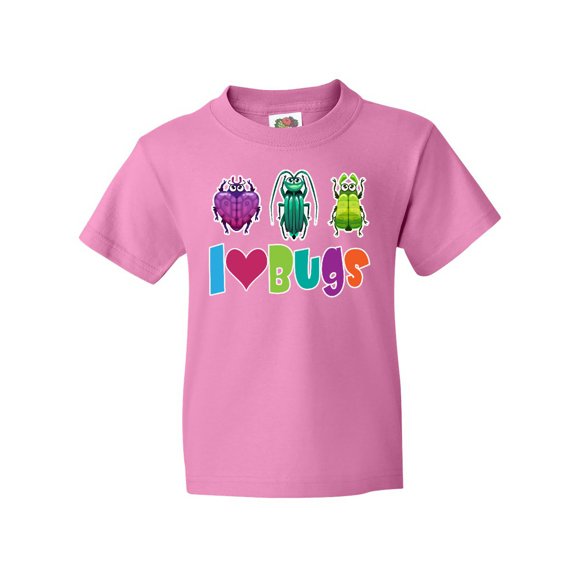 Inktastic I Love Bugs Youth T-Shirt