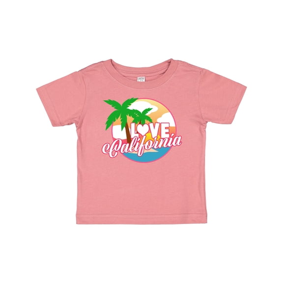 Inktastic I Love California with Ocean and Palm Trees Boys or Girls Baby T-Shirt