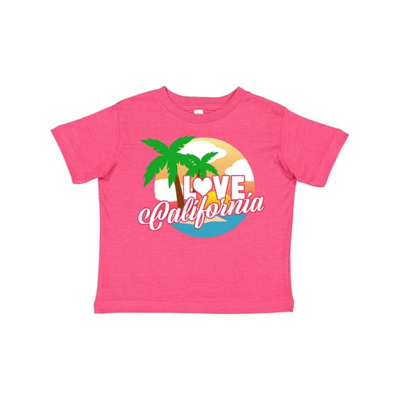 Inktastic I Love California with Ocean and Palm Trees Boys or Girls Toddler T-Shirt