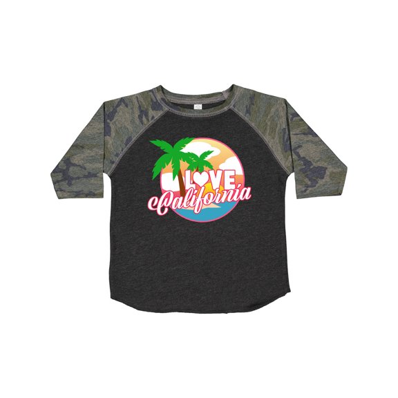 Inktastic I Love California with Ocean and Palm Trees Boys or Girls Toddler T-Shirt