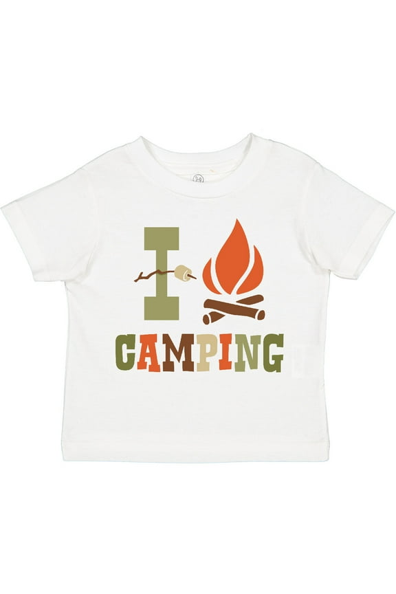 I Love Camping Boys or Girls Toddler T-Shirt