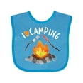 thumbnail image 1 of Inktastic I Love Camping- Campfire, Hot Dog, Marshmallows Boys or Girls Baby Bib, 1 of 4