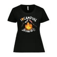 thumbnail image 1 of Inktastic I Love Camping- Campfire, Hot Dog, Marshmallows Women's Plus Size T-Shirt, 1 of 5