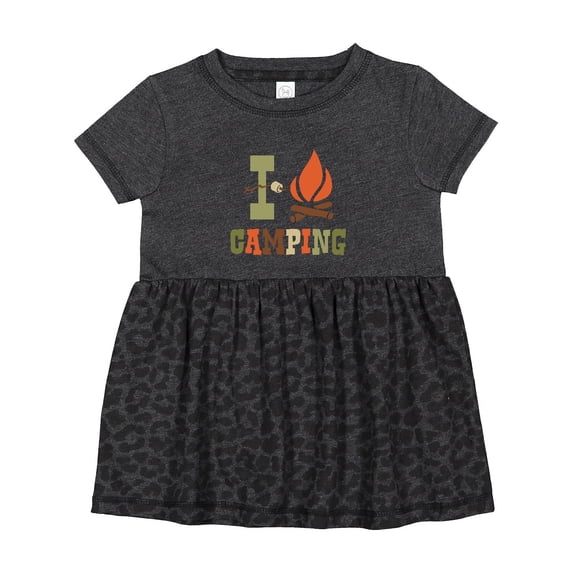 Inktastic I Love Camping Girls Baby Dress