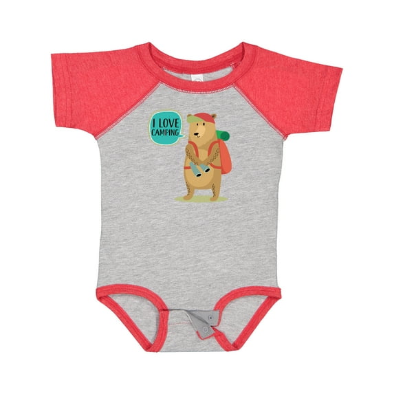 Inktastic I Love Camping Summer Camp Boys or Girls Baby Bodysuit