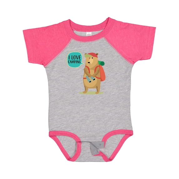 Inktastic I Love Camping Summer Camp Boys or Girls Baby Bodysuit