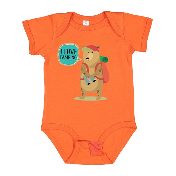 Inktastic I Love Camping Summer Camp Boys or Girls Baby Bodysuit