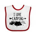 thumbnail image 1 of Inktastic I Love Camping- Tent and Trees Boys or Girls Baby Bib, 1 of 4