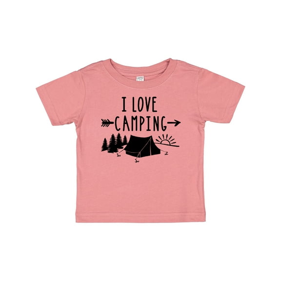 Inktastic I Love Camping- Tent and Trees Boys or Girls Baby T-Shirt