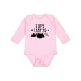 thumbnail image 1 of Inktastic I Love Camping- Tent and Trees Boys or Girls Long Sleeve Baby Bodysuit, 1 of 5