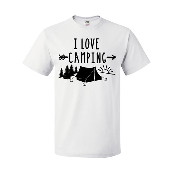 Inktastic I Love Camping- Tent and Trees T-Shirt