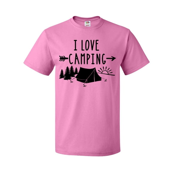 Inktastic I Love Camping- Tent and Trees T-Shirt