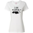 thumbnail image 1 of Inktastic I Love Camping- Tent and Trees Women's T-Shirt, 1 of 5
