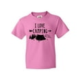 thumbnail image 1 of Inktastic I Love Camping- Tent and Trees Youth T-Shirt, 1 of 5