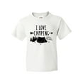thumbnail image 1 of Inktastic I Love Camping- Tent and Trees Youth T-Shirt, 1 of 5