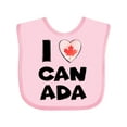 thumbnail image 1 of Inktastic I Love Canada Heart with Maple Leaf Boys or Girls Baby Bib, 1 of 4