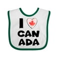 thumbnail image 1 of Inktastic I Love Canada Heart with Maple Leaf Boys or Girls Baby Bib, 1 of 4