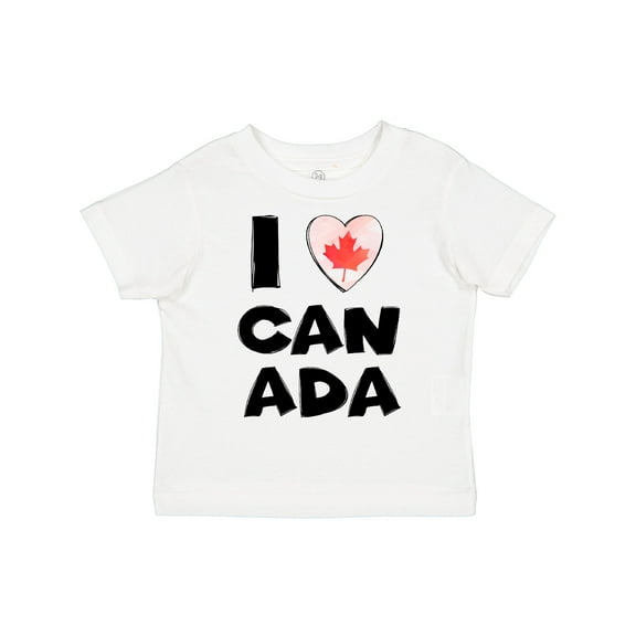 Inktastic I Love Canada Heart with Maple Leaf Boys or Girls Toddler T-Shirt