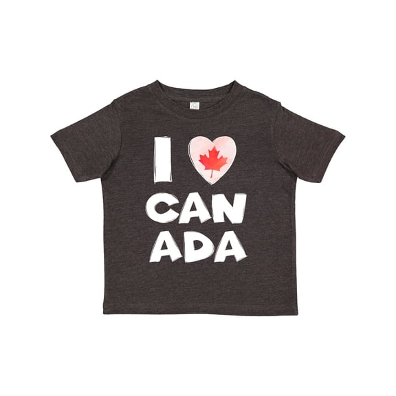 Inktastic I Love Canada Heart with Maple Leaf Boys or Girls Toddler T-Shirt
