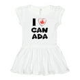 thumbnail image 1 of Inktastic I Love Canada Heart with Maple Leaf Girls Baby Dress, 1 of 5