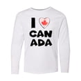 thumbnail image 1 of Inktastic I Love Canada Heart with Maple Leaf Long Sleeve Youth T-Shirt, 1 of 5