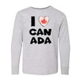 thumbnail image 1 of Inktastic I Love Canada Heart with Maple Leaf Long Sleeve Youth T-Shirt, 1 of 5