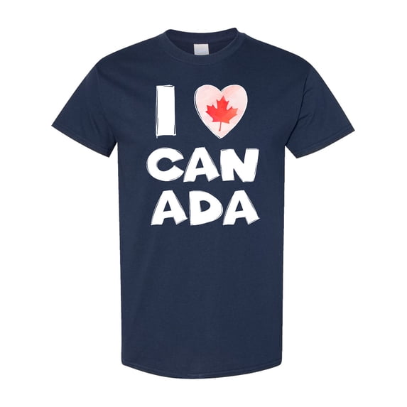 Inktastic I Love Canada Heart with Maple Leaf T-Shirt