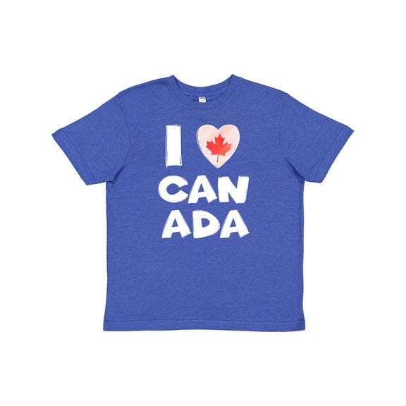 Inktastic I Love Canada Heart with Maple Leaf Youth T-Shirt
